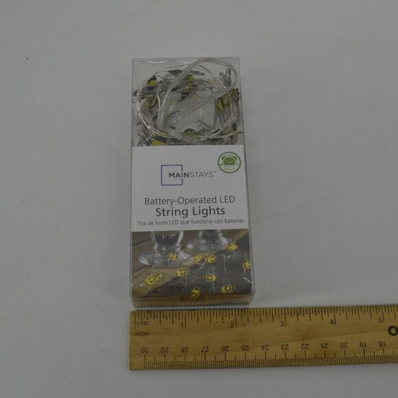 Mainstays Honey Bee Yellow String Light Battery Operated - Picture 3 of 15